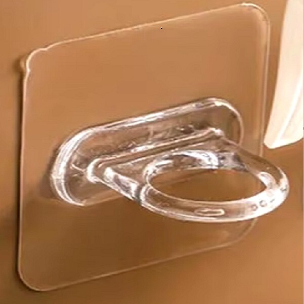 Ring Hook Multifunctional Strong Transparent Ring Hook Shower Gel Cleaner Storage Hanger Wall Hook