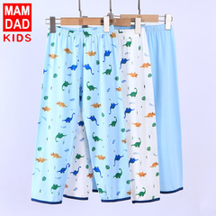 兒童萊卡棉秋褲睡褲家居褲A類純棉寶寶內穿褲子打底褲男童長褲子