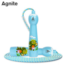 得力安格耐特FT119儿童棉绳跳绳初学者不计数卡通泡棉柄绳长2.6米