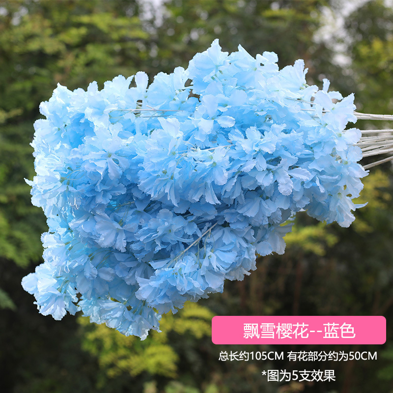 Snow cherry blossom blue