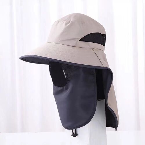 Men's Summer Fishing Sun Protection Cap Fisherman Hat Internet Celebrity Sun Protection Waterproof Face Covering Dustproof Sun Protection Cap Thickened Cap 