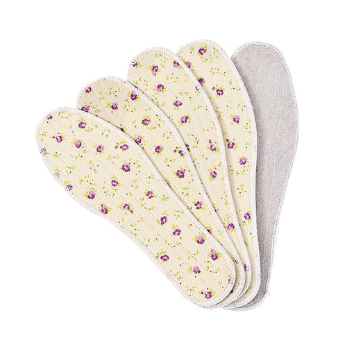 Handmade insoles for all seasons for men and women, breathable sports insoles, sweat-absorbent and deodorant insoles, cotton insoles, warm insoles