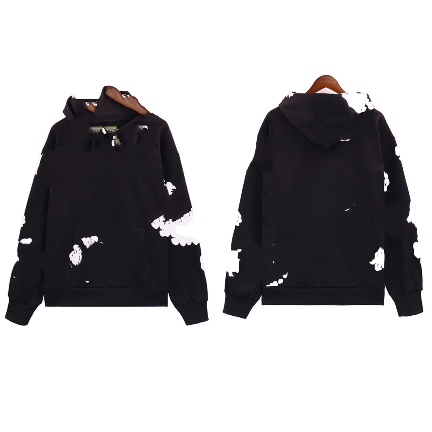 高版本春夏新款DENIM棉花印花高街休闲宽松美式圆领短袖跨境现货