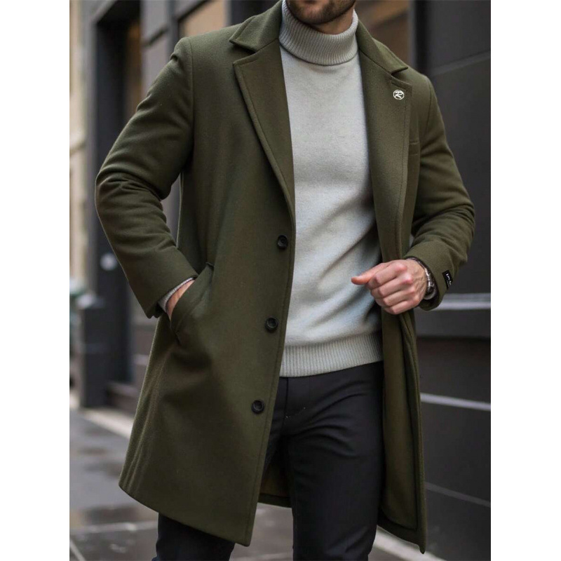 L 48026 Hombre delgado trench coat hombre delgado trench coat