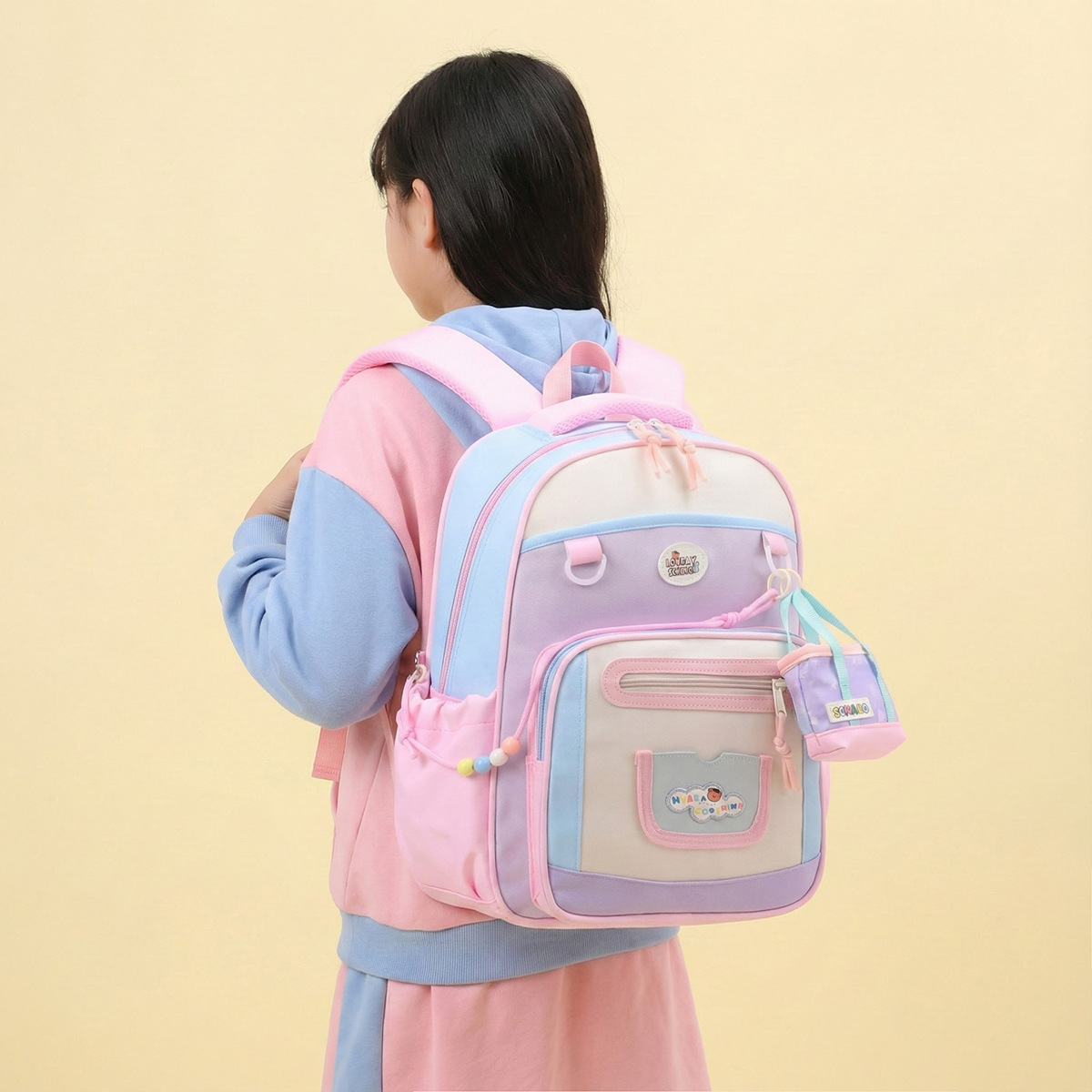 Mochila coreana de alto valor para niños y niñas, mochila escolar de gran capacidad 2026 nueva moda de mochila infantil