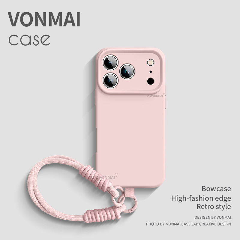 Suitable for Iphone17 Mobile Phone Case New Apple 16Promax Liquid Silicone with Lanyard All-Inclusive Anti-Fall 16E High-End 2025 Apple 16Promax Mobile Phone Case