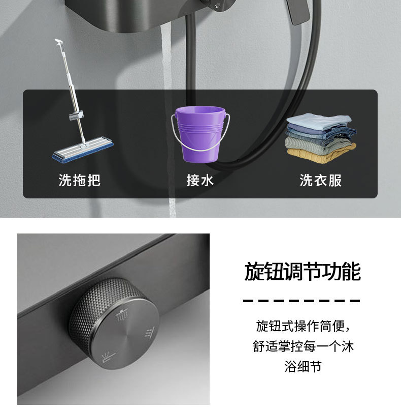 A complete set of shower heads and showers in stock, a complete set of household bathroom cold and hot handheld pressurized shower heads and showers undefined
