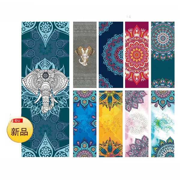 621yoga yoga studio sweat-absorbent yoga towel widened printed towel fitness blanket warm yoga towel wholesale