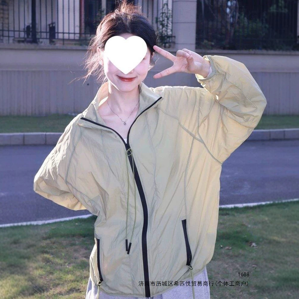 防晒衣女夏季2026新款轻薄宽松设计感防紫外线透气薄款运动薄外套