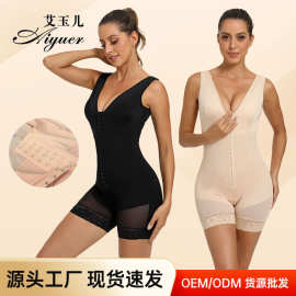 跨境欧美束腰塑身内衣束身衣美体衣收腹提臀塑型衣开档薄款连体衣