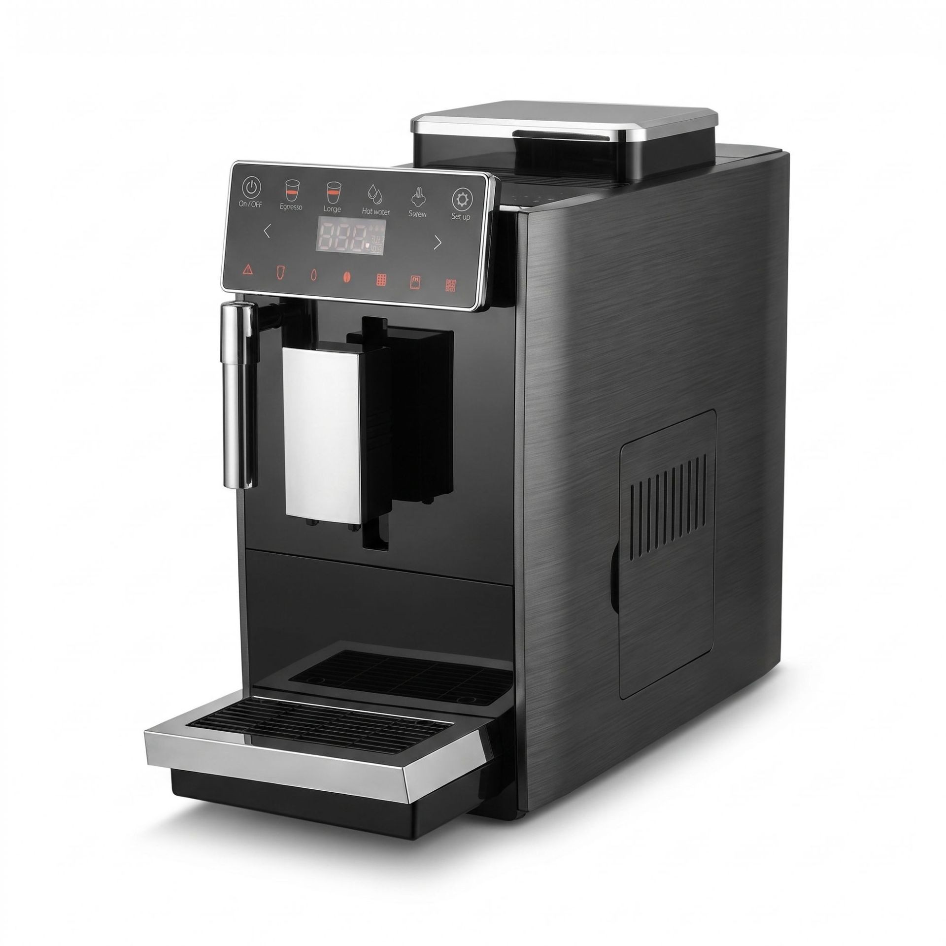 Cafetera automática Oficina doméstica comercial molinos de granos con un clic para producir líquido máquina de café italiana concentrada pantalla de color inteligente