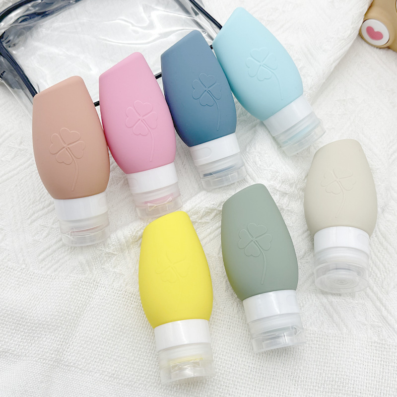 厂家现货硅胶旅行分装瓶便携出门化妆品套装沐浴洗发水挤压式空瓶