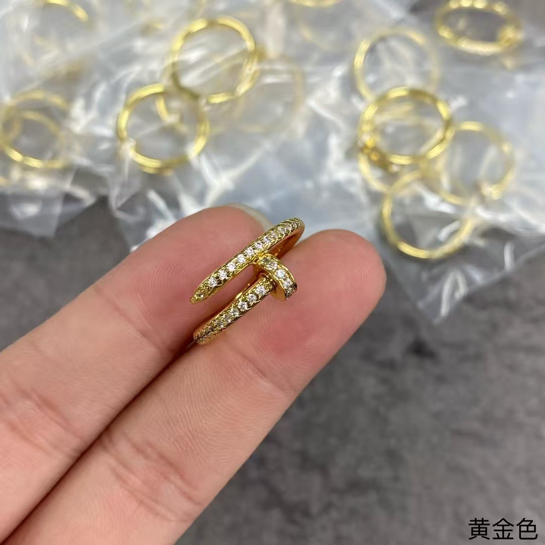 Golden ring, diamond encrusted