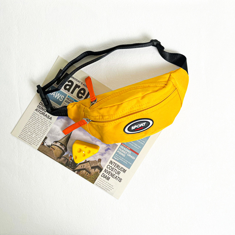 Bolso infantil nuevo de otoño e invierno 2025, bolso de lona informal y sencillo, monedero para niños y niñas, bandolera pequeña con letras a la moda.