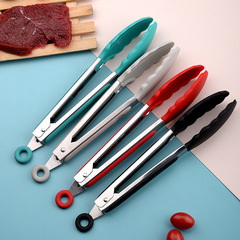 High-temperature resistant silicone clips food clips steak grilling meat clips bread clips 430 stainless steel kitchen food clips