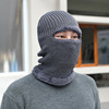 Street winter knitted hat, fleece keep warm woolen cap, increased thickness