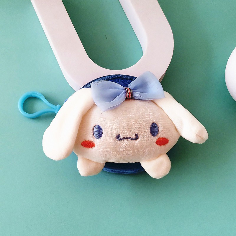 Hermoso bolso de peluche cuadrado Sanliou bolso de cambio de dibujos animados Jade Gui perro llavero colgante bolsa de monedas bolsa de almacenamiento damas