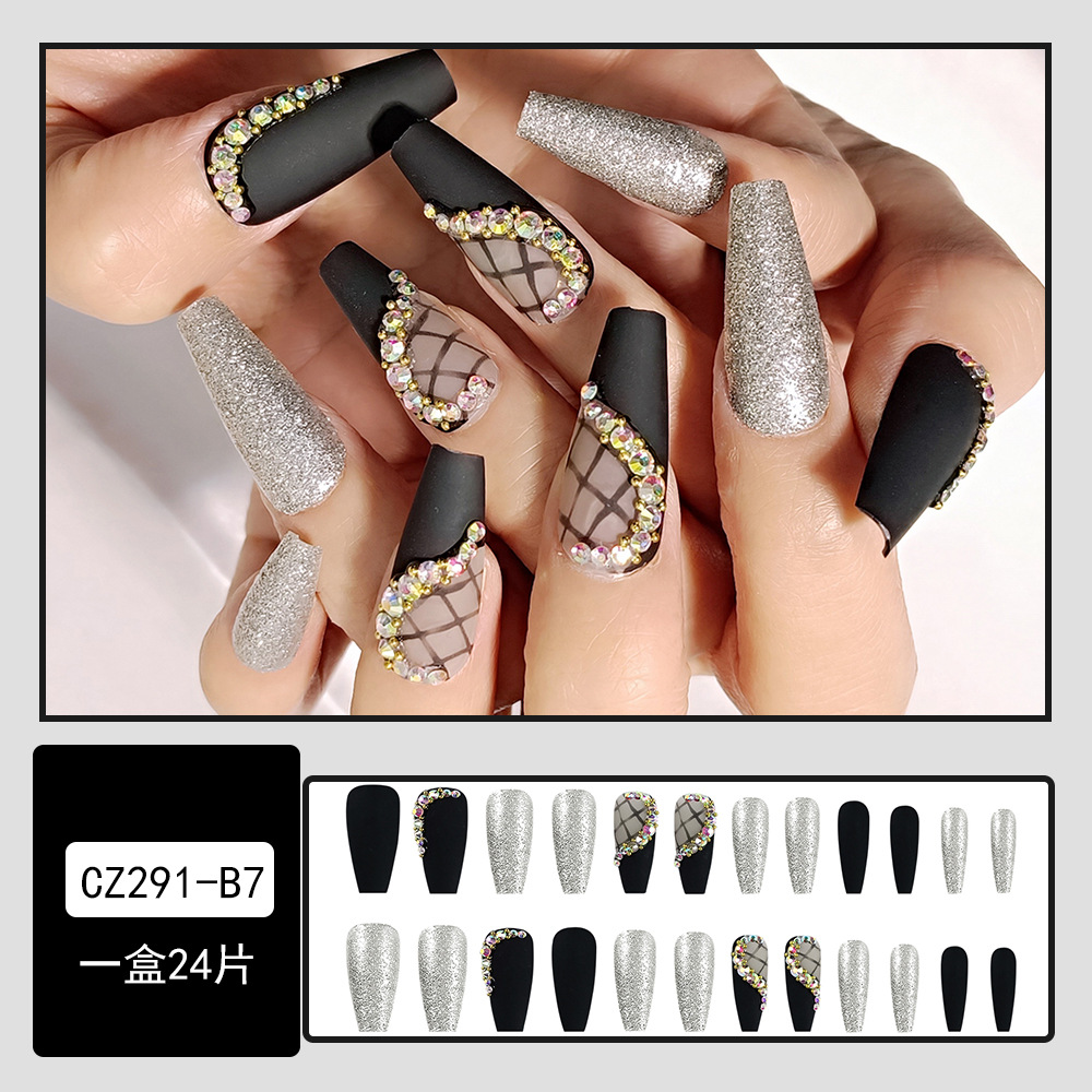Uñas Postizas Adhesivas de 24 Piezas, Ultradelgado, Sin Marcas
