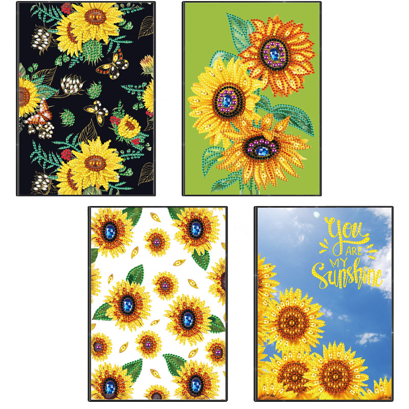 Cuaderno de dibujo de diamantes creativo transfronterizo de forma alienígena cuaderno de notas de negocios DIY puntual diario A5 cuaderno de estudiante al por mayor