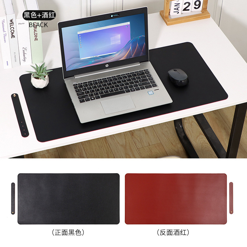 国境を越えた両面のテーブルマット汚れに強い超大型皮革マウスマット防水コンピュータオフィスの字を書くテーブルマットはロゴを印刷できる|undefined