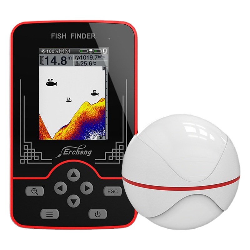 Erchang Wireless Sonar Hd Color Screen Fish Finder 3D Intelligent Waterproof Outdoor Fishing Bait Boat Fish Finder Visualizer