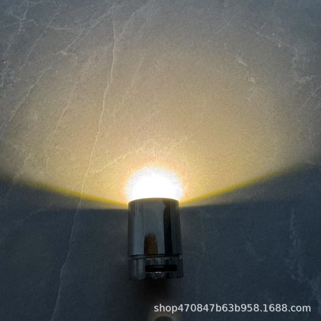 Electroplated pen light warm lamp (battery included)
