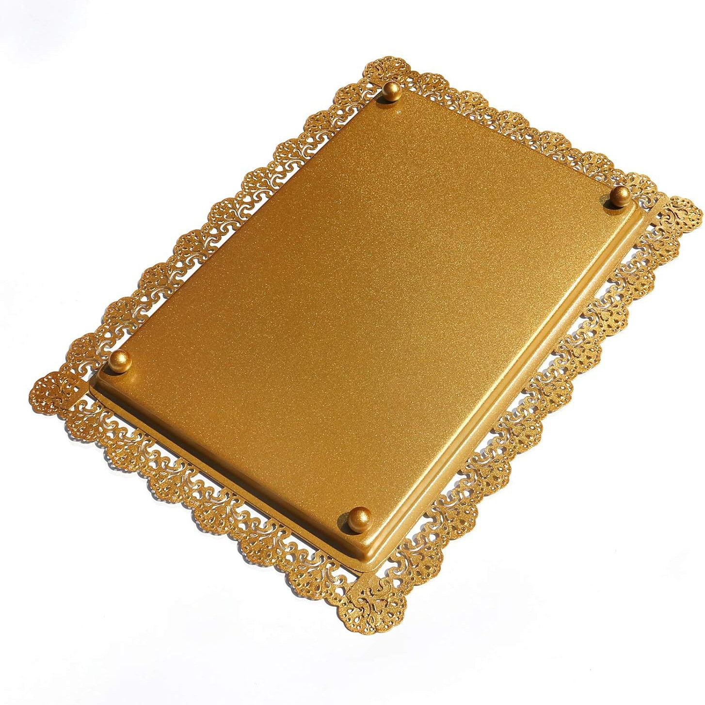 Placa de pastel de hierro forjado Placa de postres Placa cuadrada Placa europea Placa de punto occidental Placa de té de encaje Placa blanca Plata plana