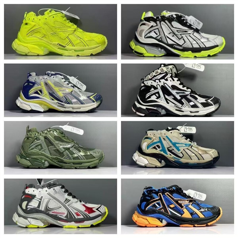 Popular Paris Seventh Generation Runner Men's and Women's Vintage Dad Shoes Thick-Soled Vintage Versatile Casual Sports Shoes