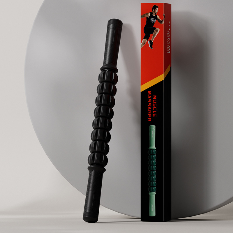 Masaje de relajación muscular de dientes de lobo, rodillos de yoga, piernas delgadas, acondicionamiento físico de la fascia, rodillos de masaje para todo el cuerpo