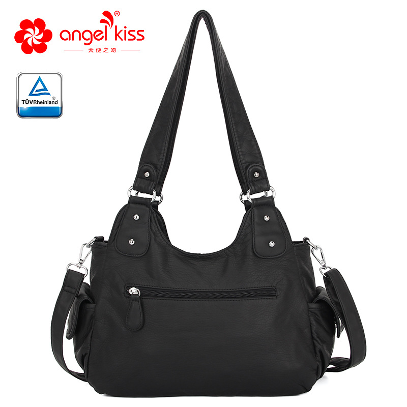 Amazon nuevo multi-funcional bolso de las mujeres multi-color tie-dyed pu casual hombro bolsa de mensajero al por mayor