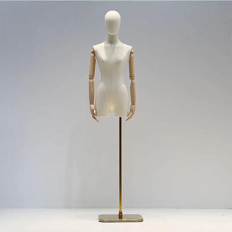 Modelo clavícula pequeña prop de pecho tienda de ropa modelo estante de exhibición de hombro plano ventana de ropa de mujer muestra busto modelo