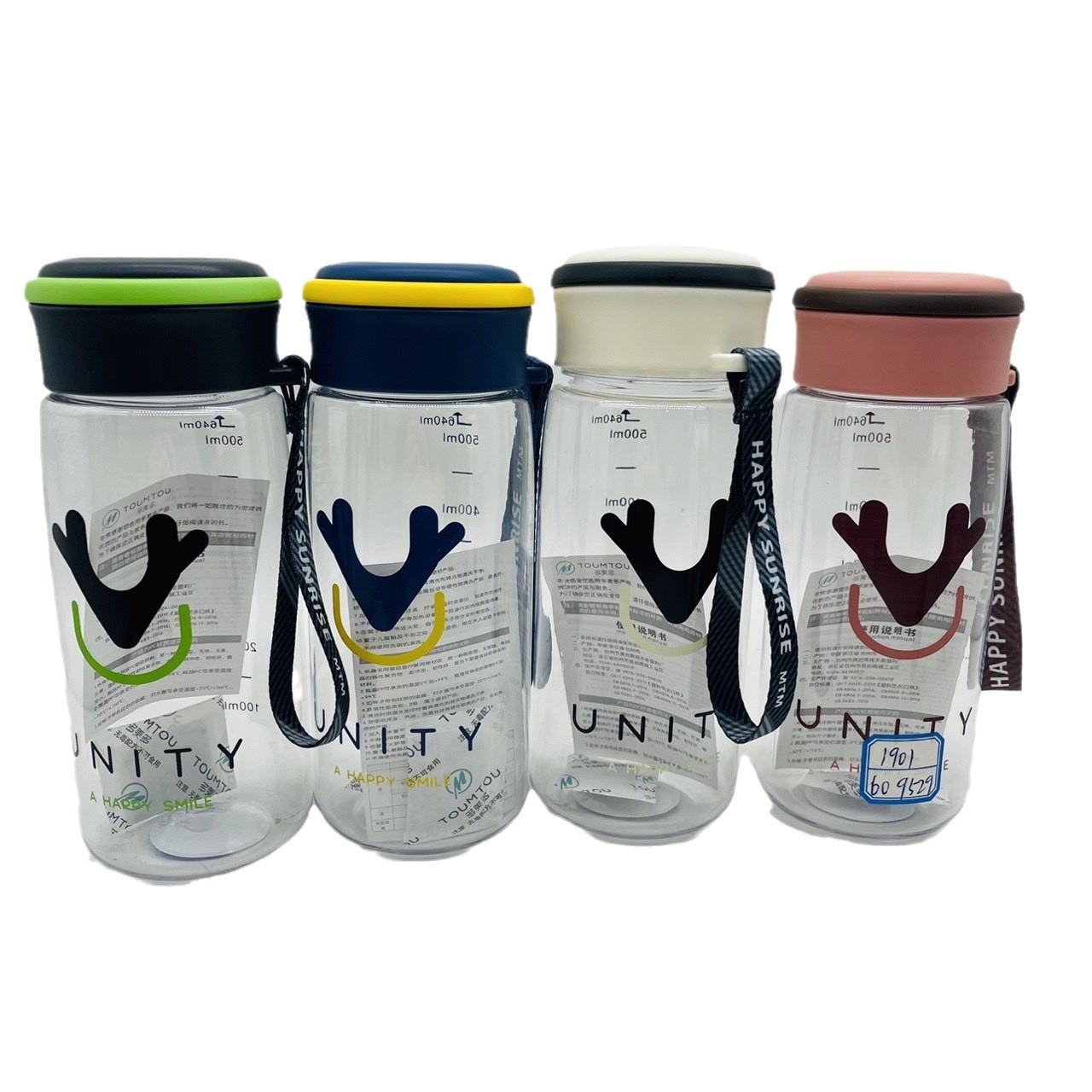 Dometo nuevo verano de gran capacidad portátil taza de agua de plástico deportivo taza de agua resistente a altas temperaturas taza de agua al por mayor