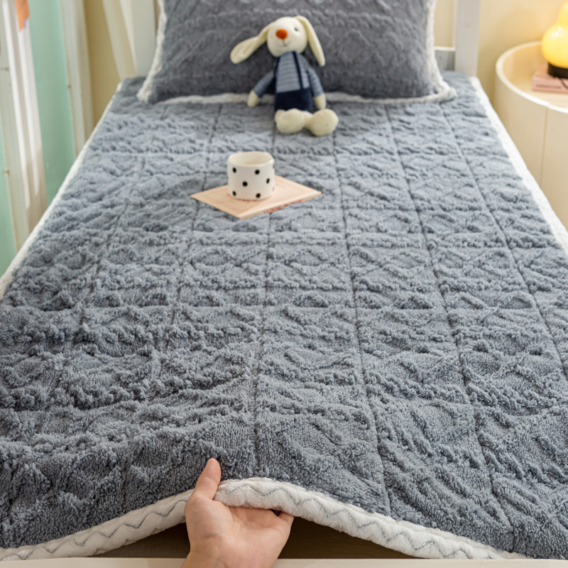 Nuevo tipo de cama de lana de leche, colchón de lana de coral lavable con máquina, colchón antideslizante de lana de coral, colchón de lana de coral, colchón de lana de coral, colchón de lana de coral image 8