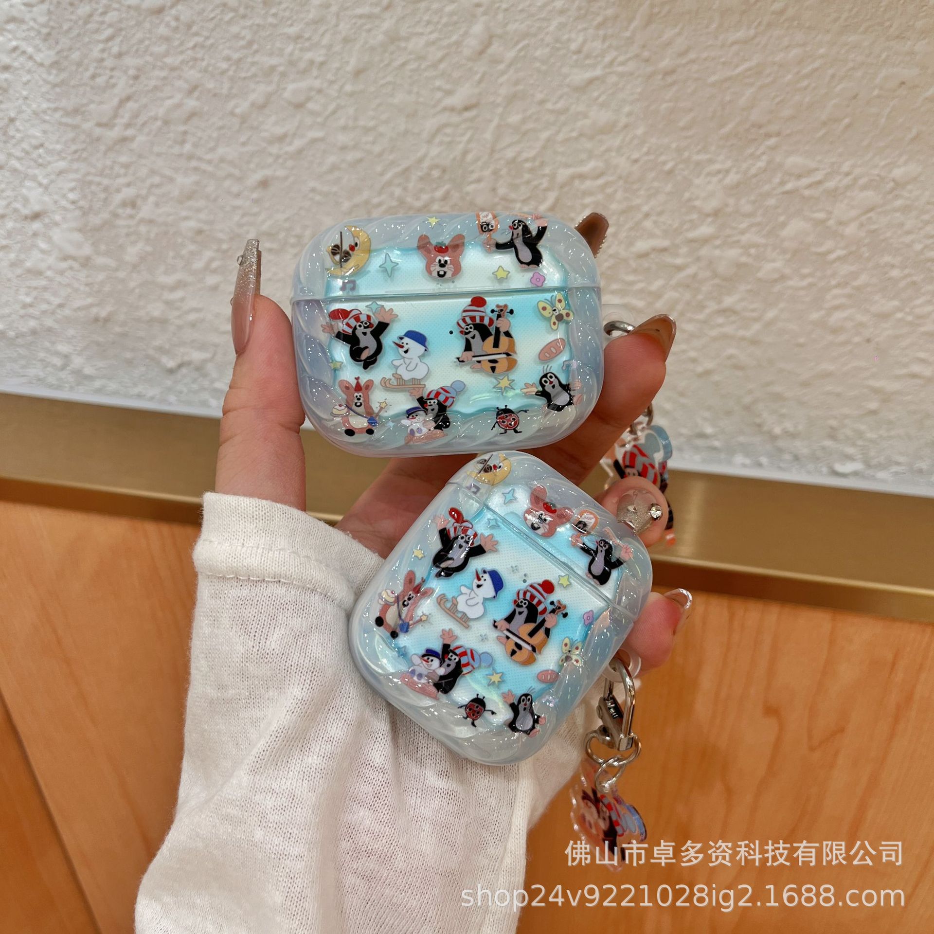 Ins Cartoon Animal Mole Airpods 4 Cover para Apple Bluetooth Headset Cover Pro3 generación image 1