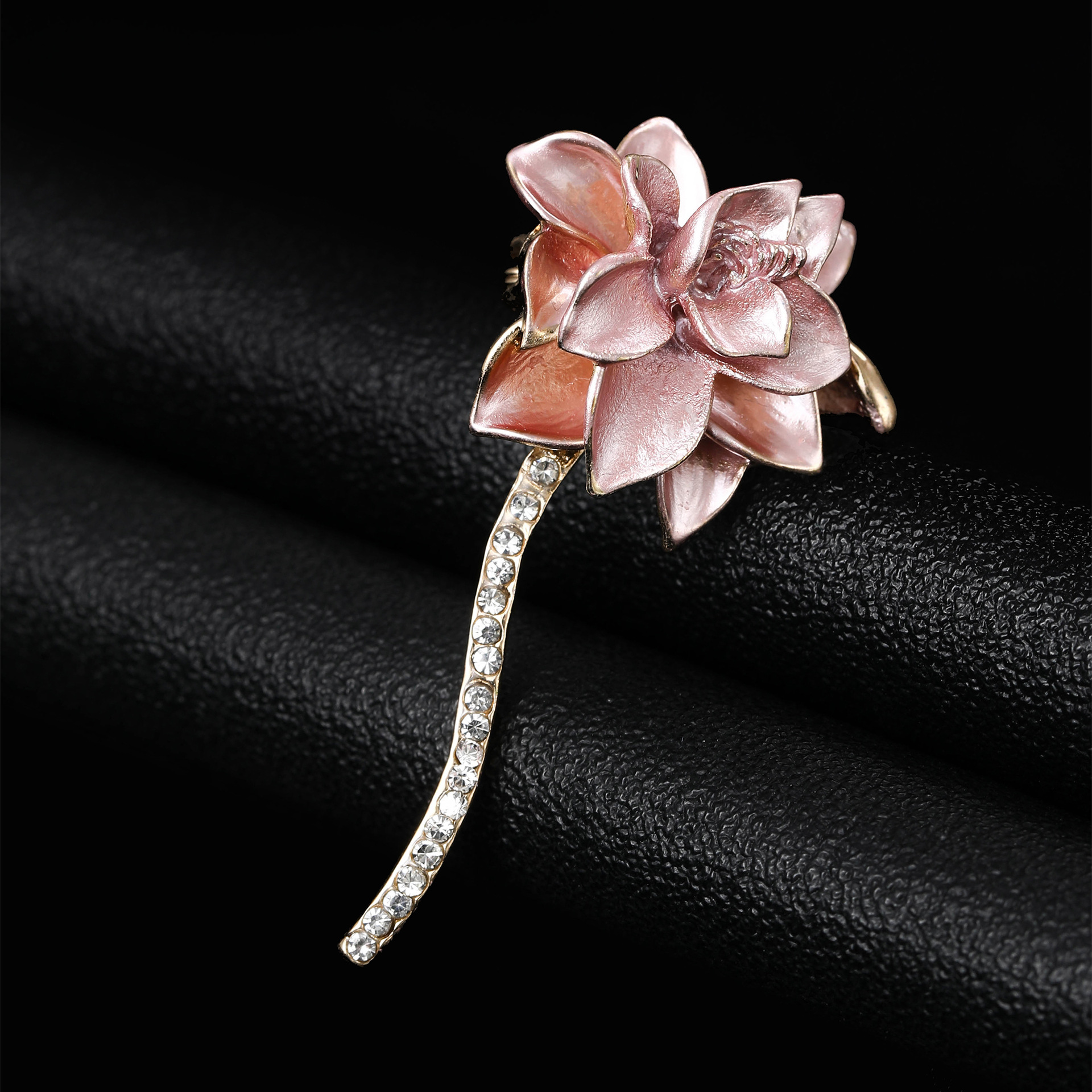 16g Weight Brooches Classification Holiday Occasion Alloy Material Flower Pattern Women's Gender Enamel Design Pin Flower Alloy Enamel Women's Brooches 15