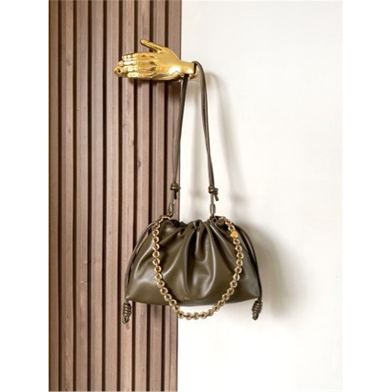 L Lowe High-End Napa Lambskin Flamencopurse Lucky Bag Cloud Bag Armpit Bag Crossbody Women's Bag