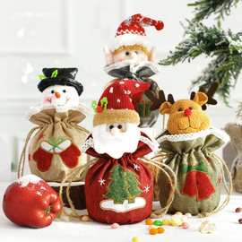 峋池圣诞节礼物袋平安夜手提苹果袋糖果袋子平安果包装盒创意小礼