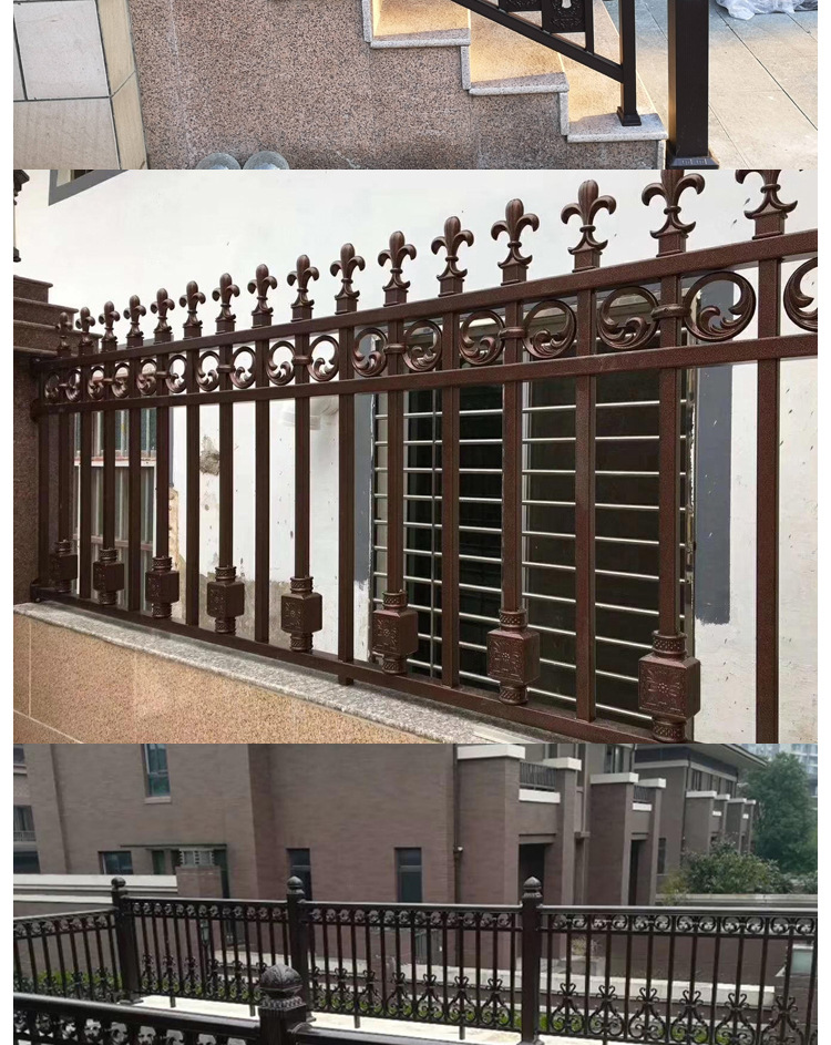 铝艺围墙护栏小区花园隔离栏杆露台扶手庭院围栏定制阳台铝艺护栏