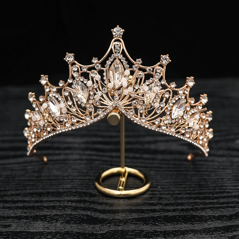 Headband Princess Crown, Crystal & Pearl Hair Accessory, Korean Small Princess Tiara