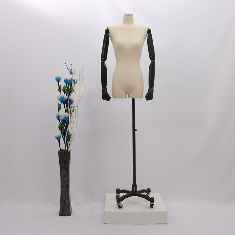 Hombro plano modelo femenino venta al por mayor tienda de Ropa Accesorios modelo de ropa de mujer estante maniquí soporte de exhibición modelo de media longitud