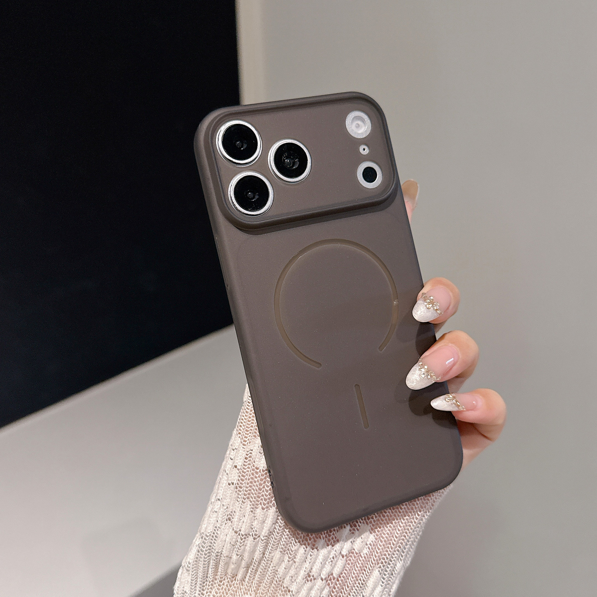 Cambio de segundo esmerilado simple 17 para Apple 17PRO caso de teléfono iPhone 15 caso suave anti-caída TPU 16