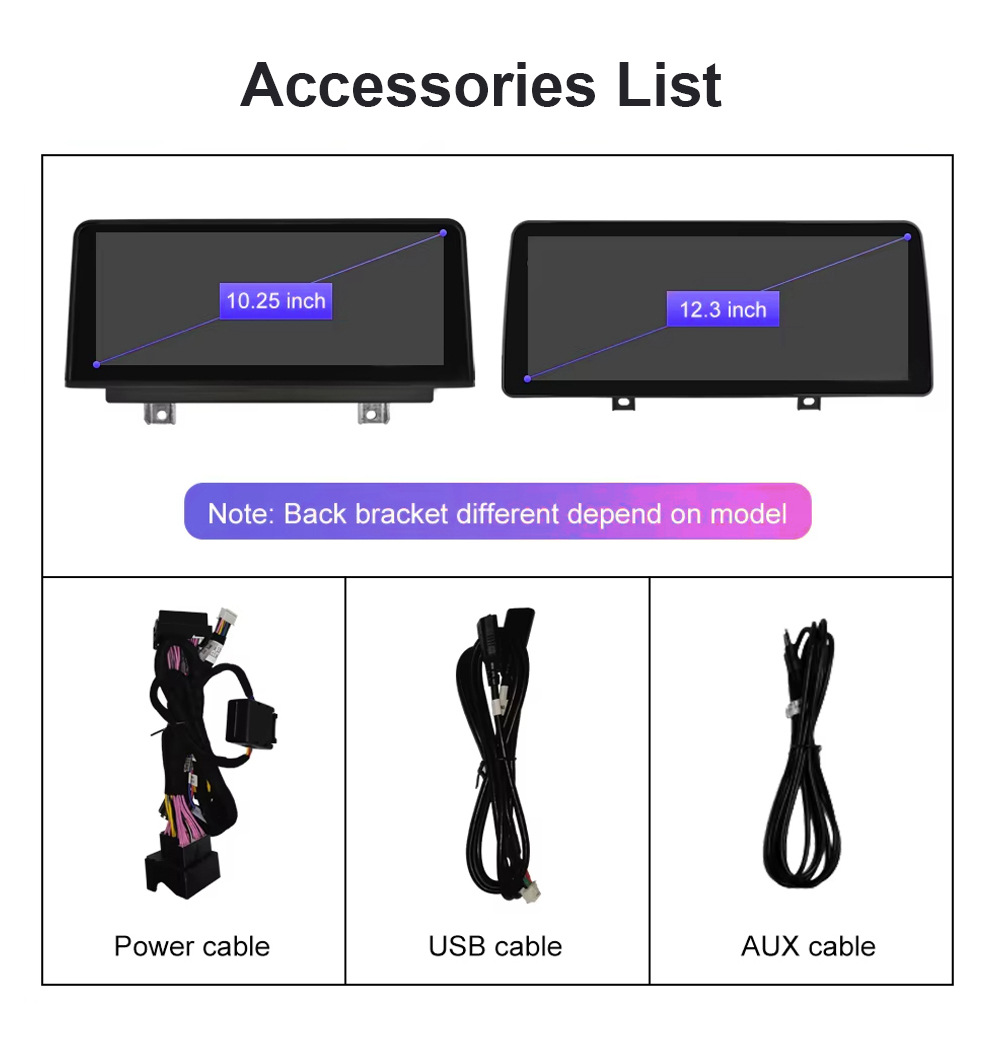 10.25''12.3'' Car Navigation System Suitable for 09-15 Bmw X1 E84 Cic/No Screen Central Control