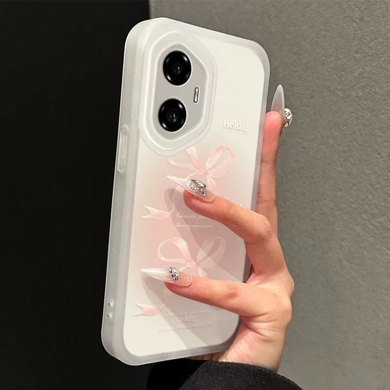 Apple, iPhone16, совместимый чехол для телефона с бантом, матовый милый iPhone14 Pro, английский, интернет-знаменитость