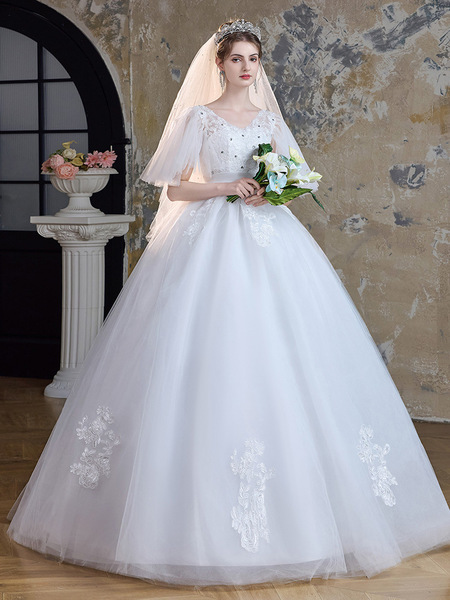 Plus size wedding dress for fat mm summer and autumn wedding dress…