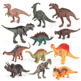 Детский динозавр, реалистичная игрушка, украшение, познавательный комплект для мальчиков, тираннозавр Рекс