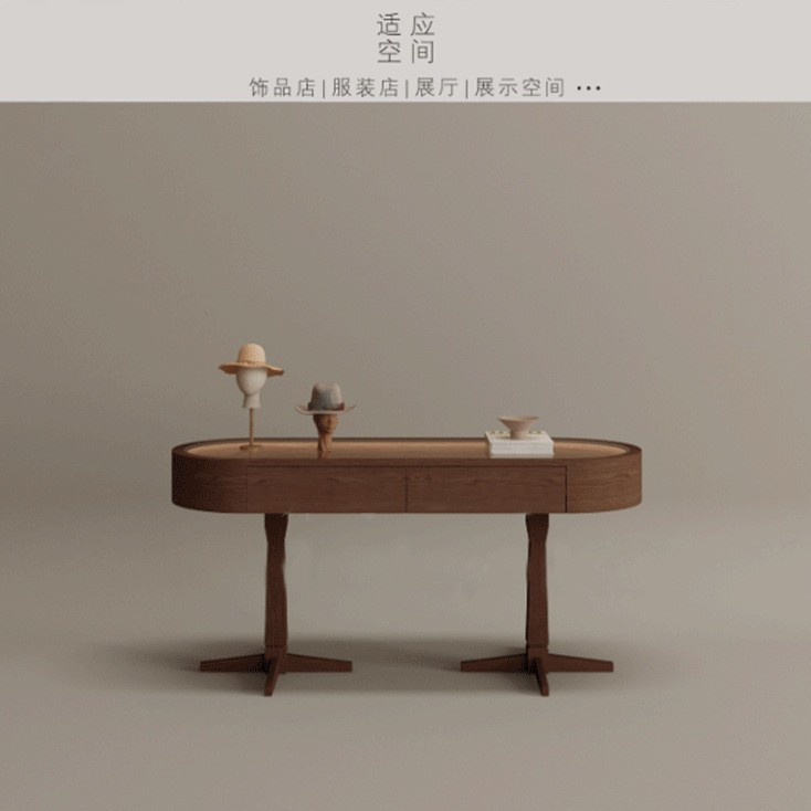 Gabinete de exhibición de joyas Gabinete de exhibición ovalada retro de moda Joyería Gabinete de joyería de plata Gabinete de mostrador boutique Nakajima