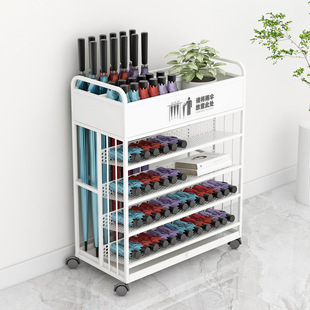 Umbrella Rack Storage Rack Hotel Lobby Classroom Company Entrance Convenient Commercial Large-Capacity Umbrella Drain Storage Rack
