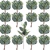 Simulated eucalyptus leaves cross-border table flower arrangement simulated green plants artificial eucalyptus leaves single branch with fruit eucalyptus