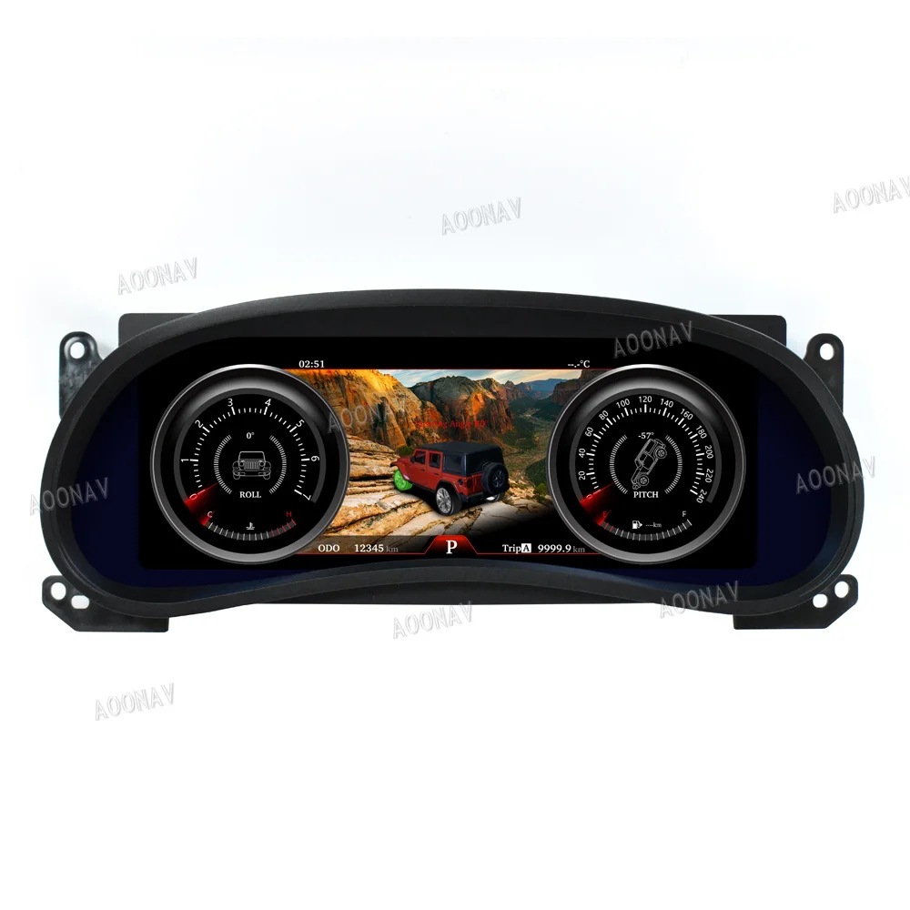 Suitable for Jeep Wrangler Jk Smart Lcd Dashboard Display Cockpit Speed Digital Display