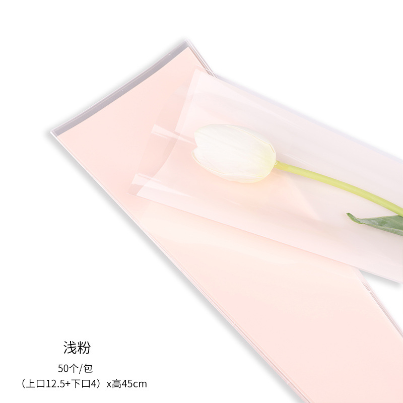 (procesamiento personalizado) macarón de color sólido bolsas de paquete de flores materiales de embalaje